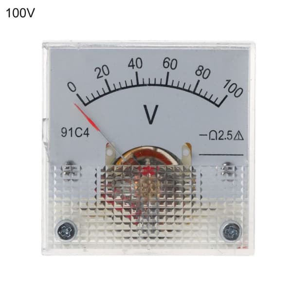 DC Voltmeter Analog Panelmätare 0-20V 0-20V-WELLNGS 0 0-20V