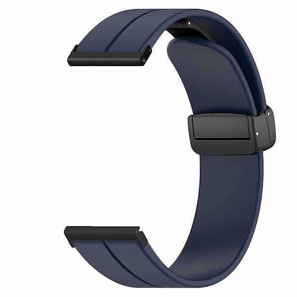 24mm silikonihihna Suunto Spartan Sport Wrist HR Baro/ Suunto 7 -paksu jousipuikko - WELLNGS Midnight Blue
