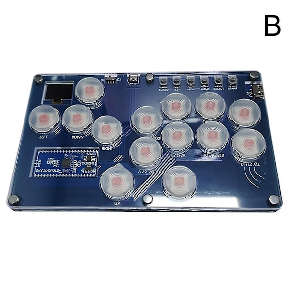 Joystick Hitbox -näppäimistö Arcade Stick -ohjain PS5:lle, PS-WELLNGS White