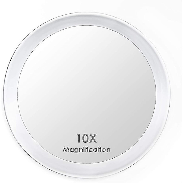10x Förstorings Spegel med 3 Sugkoppar, Smink Spegel med 10x Förstoring - WELLNGS