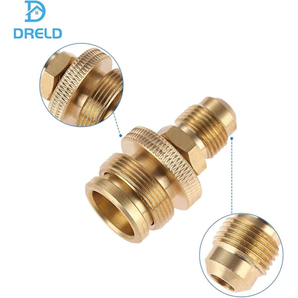 1lb Propangas Tank Cansiter Regulator Adapter Anslutning till 3/8 Han Flare (5/8\"-18unf) Tråd-WELLNGS