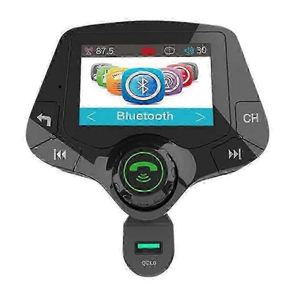 2 Display DAB Digital Radio Bluetooth USB Opladning Bil DAB/DAB+ Adapter - WELLNGS