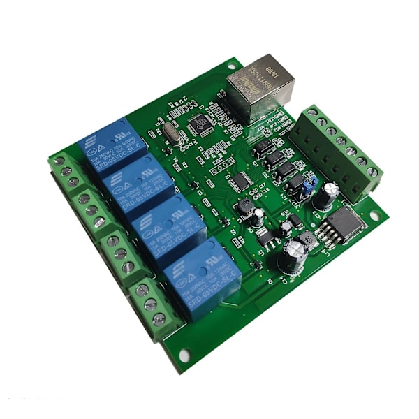 Lan Ethernet Rj45 Tcp/ip Web-kaukosäädinlevy 4-kanavaisella releellä Udp W5500 Verkkokäyttö Contro-WELLNGS