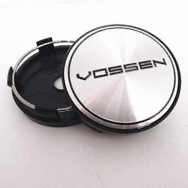 4 stk. 60 mm Vossen Hjul Center Nav Kapsel Bil Fælge Støvtæt Dæksel Navkapsler 56 mm Emblem Auto Styling Tilbehør - WELLNGS J