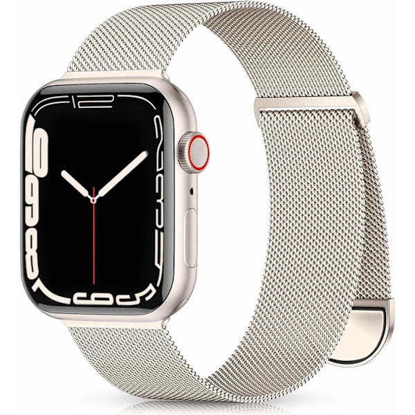 Metallista valmistettu ranneke, joka on yhteensopiva Apple Watch -rannekkeen kanssa 40 mm 38 mm 41 mm Starlight-WELLNGS Starlight 42/44/45/49mm