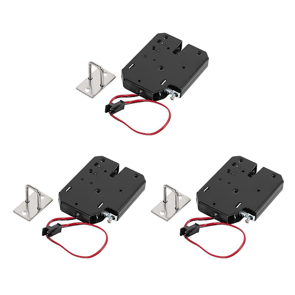 3X 12V 2A Elektrisk Magnetlås 150KG/330Lb Fail Safe Holdekraft Elektromagnetisk Dørkontrol S-WELLNGS