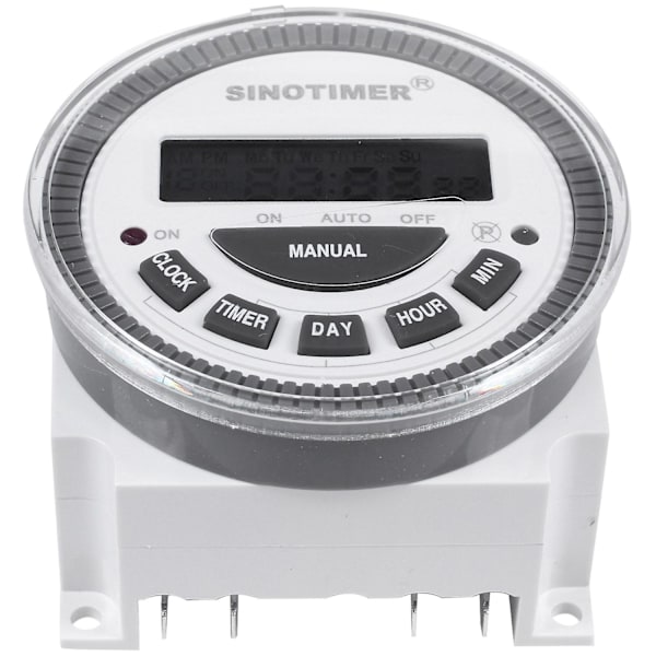 Tm-619H-2 230Vac Ugentlig Programmerbar Digital Timer Lyskontakt Udgang 220V Spænding med Støvpr-WELLNGS