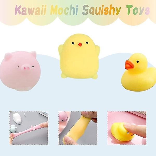 Squishy Toys Billiga Squishy Fidget Toys Pack För tjejer Kawaii Söt Soft Squeeze Random Styles-WELLNGS