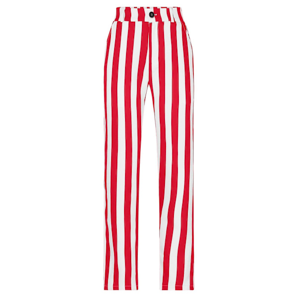 Herrbyxor med ränder, personliga fickor, knappar, kostymbyxor, leggings, casualbyxor - WELLNGS Red XXXL