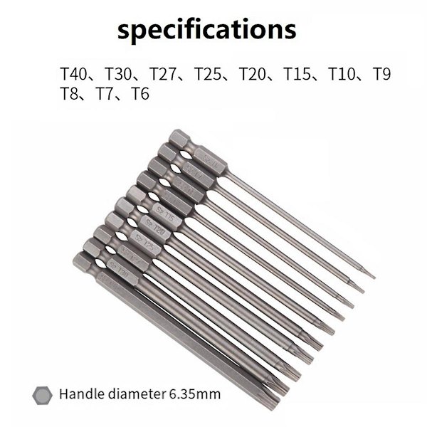 10-osainen ruuvimeisselisarja 100 mm monikäyttöinen ruuvimeisselisarja magneettisella työkalusarjalla - WELLNGS 0 0