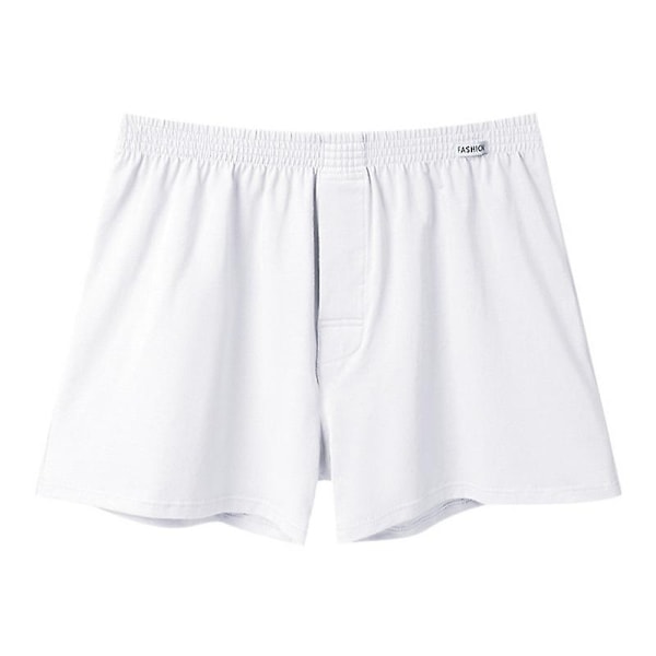 Miesten Tag-Free Bokserit Miesten Comfort Soft Alushousut Bokserit, Pehmeä Neulos Kosteutta Siirtävä Jersey B-WELLNGS white L