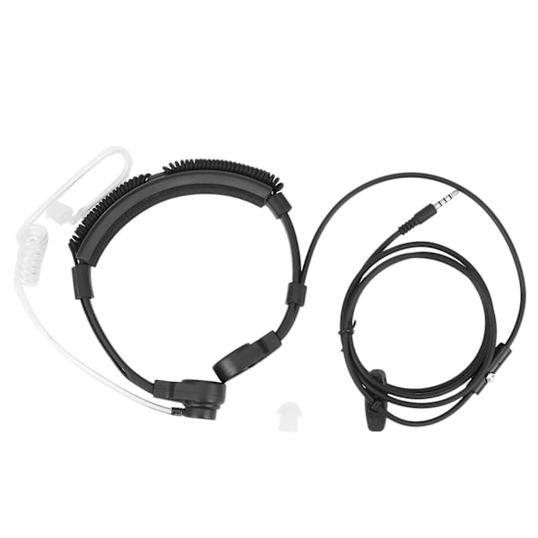 3,5 mm plugg Taktisk-Halsmikrofon hörlurar Covert Justerbar Covert Air Tube Headset med Throa-WELLNGS