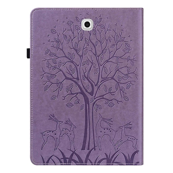 för Samsung Galaxy Tab S2 9.7 PU Läderfodral - WELLNGS Purple