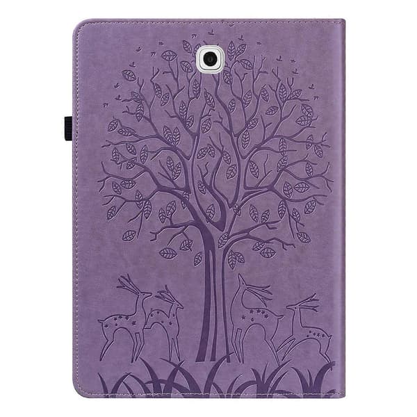 til Samsung Galaxy Tab S2 9.7 PU Læder Etui - WELLNGS Purple
