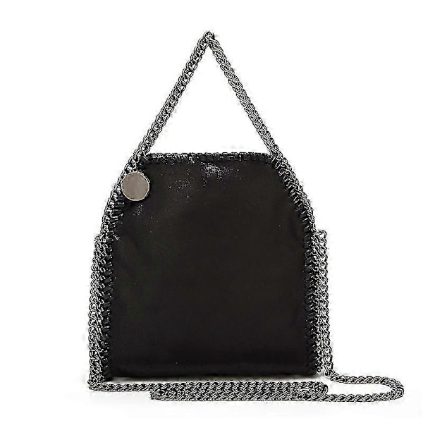 Damer Crossbody Väska Mode Axelväska Kedjeväska Mode Bärbar Kedja Flätad Handväska-WELLNGS BLACK