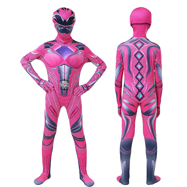 Power Rangers -kokovartaloasu, lasten cosplay-asu, juhla-asu - WELLNGS Peach Adult L