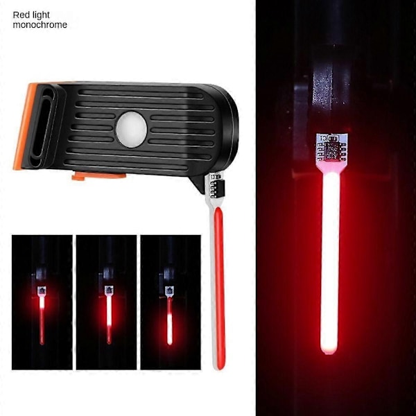 Laddningsbar LED Cykel Baklampa Ultraljus Mountainbike LED Varningslampa Cykellampa Cykel-WELLNGS red