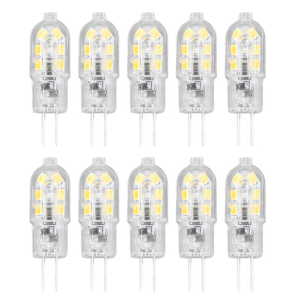 10 G4 LED-pærer, dæmpbare, høj farvegengivelsesindeks