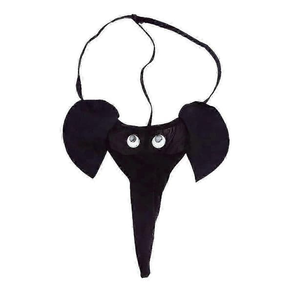 Miesten uutuus Elefantti G-stringit Stringit Pikkuhousut Alushousut Alusvaatteet -WELLNGS Black