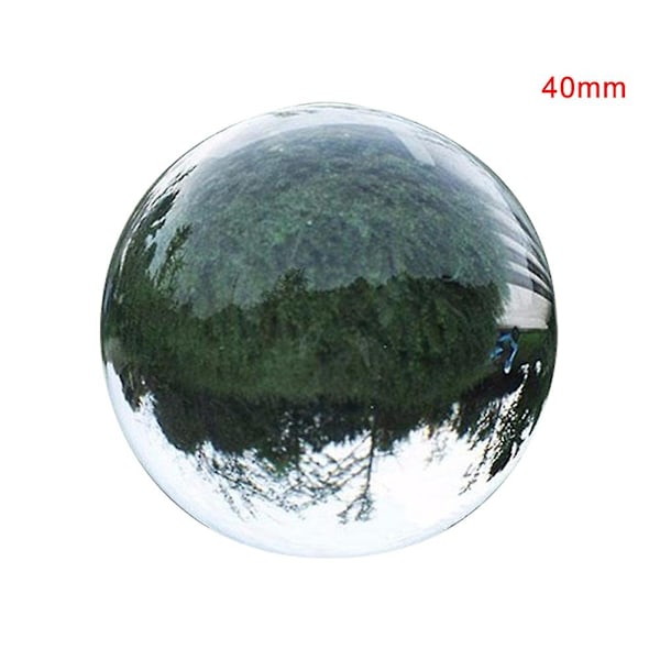 Wharick Transparent Crystal Ball Fotografi Akrobatikk Show Prop Fortune Decor Ornament-WELLNGS 40mm