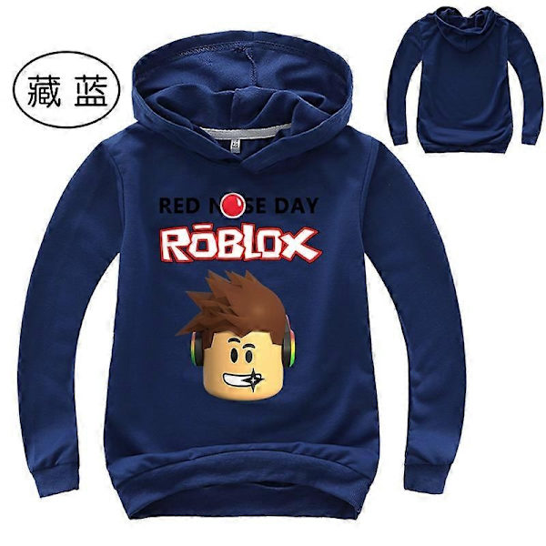 Roblox Genser for Gutter og Jenter - WELLNGS blue 120cm