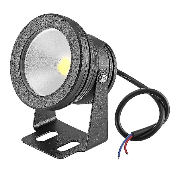 Vandtæt Ip65 Led Undervands Spotlys til Swimmingpool Springvand Dam Vandhave Akvarium 900~1000lm 180 Graders Retning-WELLNGS 0 Sliver  warm light