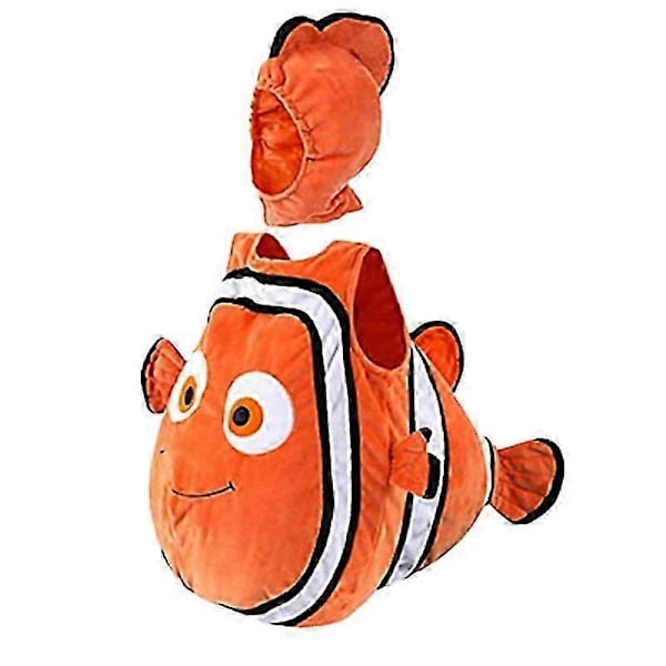 Halloween- och Julparty Finding Nemo Clownfisk Barnkostym - WELLNGS red M(90-110CM)