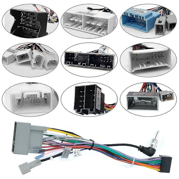 Strömkabel 2 Din Bil Android Radio Kabel Universal-WELLNGS GPS antenna
