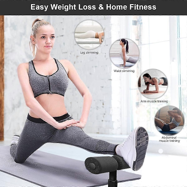 Sit Up Assistent Enhed Stand Bar Mavemuskel Træner Trænings Fitness Udstyr - WELLNGS Black