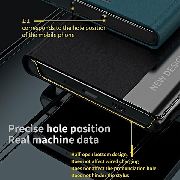 for Honor 70 5G Elektropletning PU Læder Flip Stativ Cover Magnetisk Adsorption Telefon Drop-proof Etui-WELLNGS Baby Blue