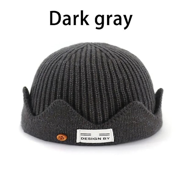 2020 Uusi korkealaatuinen talvi Riverdale Jughead Jones Cosplay neulottu pipo naisille ja miehille aihe eksklusiivinen kruunuhattu villa pehmeä miesten lippis-WELLNGS Gray