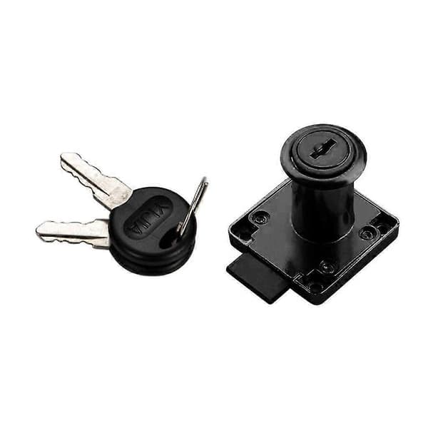 1/2/3 Skrivebordsskuff Låsbart Skap Sikkerhetslås - WELLNGS Black 32mm 1Set