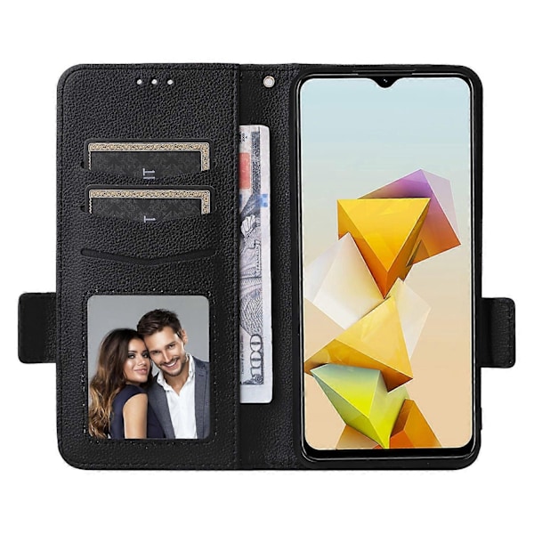 Til ZTE Blade A73 Pro 5G/A73 5G/Optus X Pro 5G Flip Wallet Læderetui med Kortspor Mobiltelefon Beskyttelsesetui - WELLNGS Style A