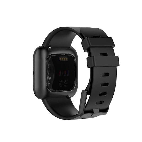 Silikonklokkearmbånd til Fitbit Versa 2/Versa Lite/Størrelse: L-WELLNGS Black Other Phone Models