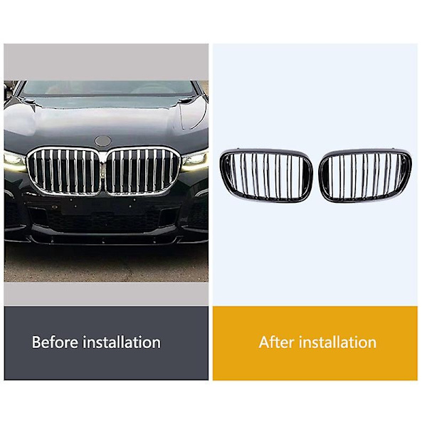 Sølvfarget frontgrill til X5 E70 / X6 E71 2008-2013 - WELLNGS 0 0