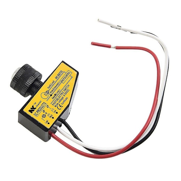 Automatisk lysstyringssensor DC 12V 48V Skumring til daggry Lys fotocelleswitch-WELLNGS