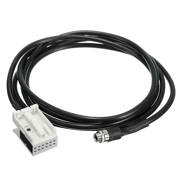 Bil 3,5 mm 12-pin hunn lydmusikk Aux-kabel inngangadapter for W169 W203 W209 W221 W164 R230-WELLNGS