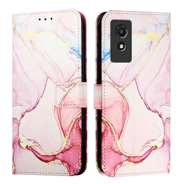 TCL 501 marmor læder telefonetui - WELLNGS Rose Gold