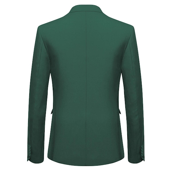 Allthemen Herre Dress 3-delt Business Solid Slim Fit Dressjakke&amp;Bukser&amp;Vest-WELLNGS Light Green XS