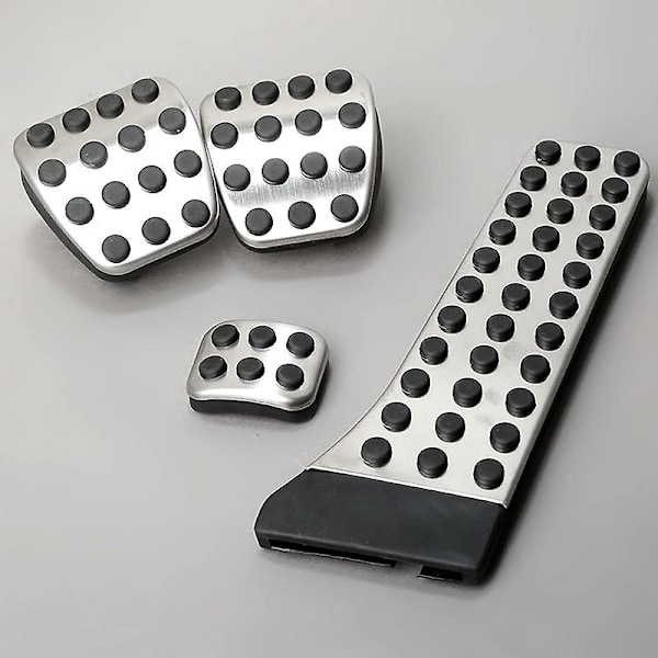 4 stk rustfritt stål pedal for - W202 W203 W204 W124 W210 W211 W212 W218 X204 R172 R231 C E-WELLNGS