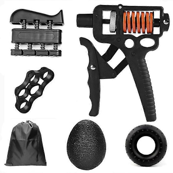 5-165kg Handtränare för Greppstyrka, Professionell Justerbar Fingerstyrka Hög Styrka Finger Tränare - WELLNGS 5-piece set