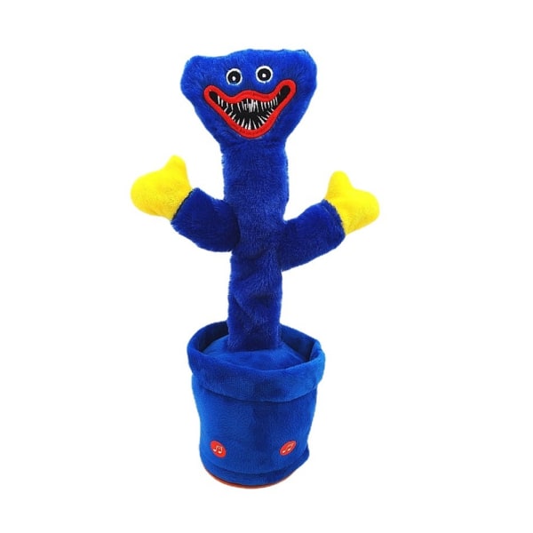 Poppy Playtime Huggy Wuggy -tanssiva ja puhuva kaktus - tanssiva lasten lelu Blue