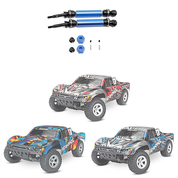 2 stk. Metal Bagaksel CVD til 1/10 Traxxas Slash Rustler Stampede Hoss VXL 4X4 2WD RC Bil Upg-WELLNGS