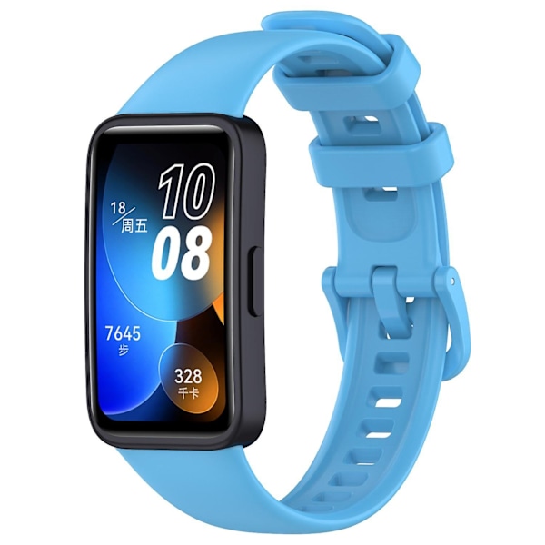 for Huawei Band 8 Silikone Remme Vandtætte Sport Remme - Himmelblå - WELLNGS Azure Huawei Band 8