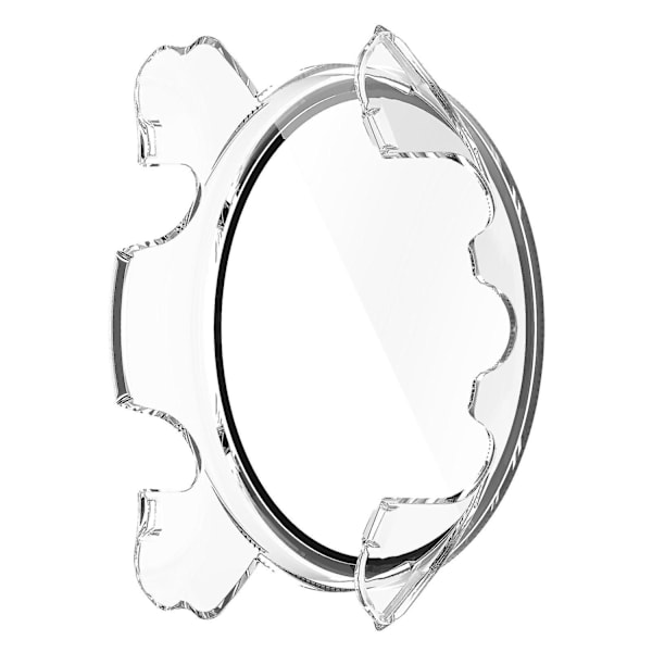 Kompatibel med Garmin Forerunner 255 Anti-ripe Anti-fall Hard PC Klokkeveske Beskyttelsesdeksel med Herdet Glass Skjerm -WELLNGS Transparent
