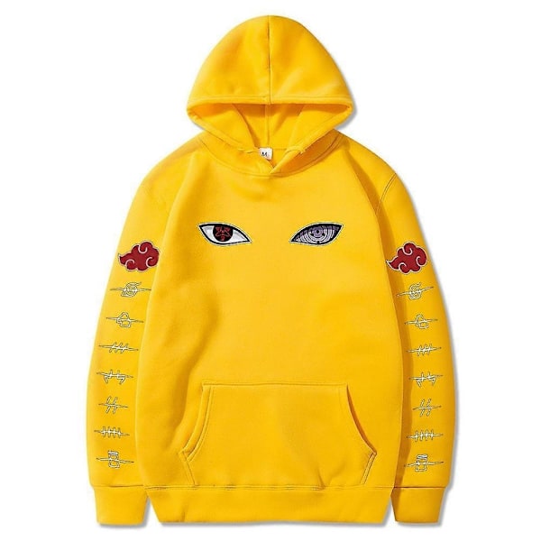 Naruto Cosplay Hettegenser Harajuku Sweatshirts Menn Bomulls Hettegensere-WELLNGS yellow L