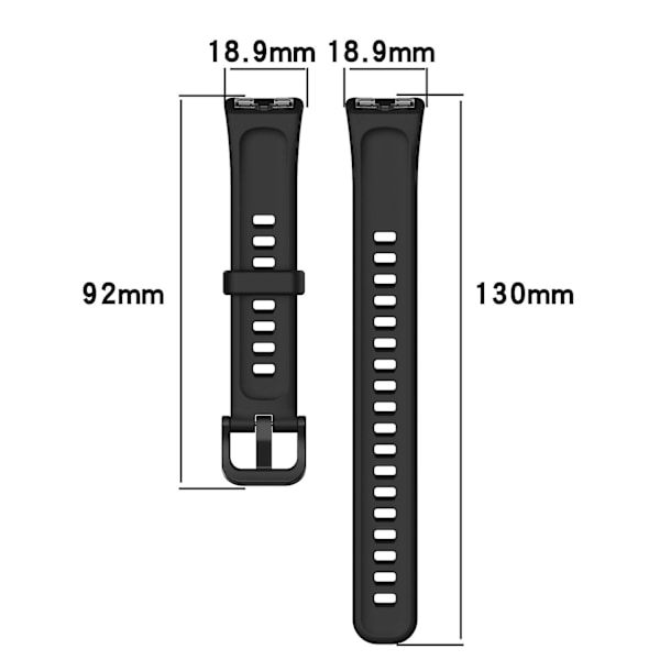 Kompatibel med Huawei Band 8 Silikonarmband Vattentätt Mjukt Klockarmband-WELLNGS Transparent Type C Huawei Band 8