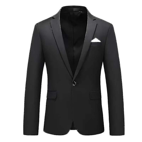 Moderne herreblazer til forretning og fritid - WELLNGS black 6XL