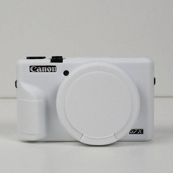 Nytt kamerasilikonetui for Canon G7xii G7x Ii G7x Mark 2 G7x Iii G7x3 G7x Mark 3 gummi beskyttende dekselpose kamerahud-WELLNGS 0 G7X36