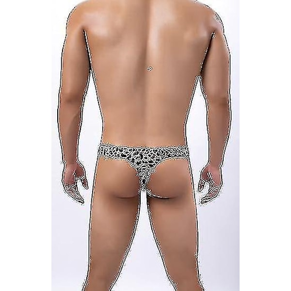 Miesten Leopardikuvioiset Thong G-string -alushousut - WELLNGS Tiger head gold XL